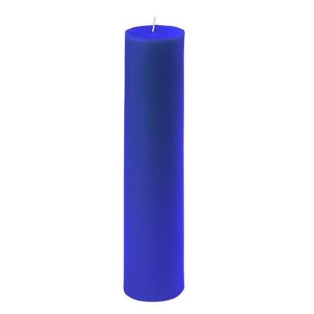 VASER DESIGNS 2 x 9 in. Blue Pillar Candle; Pack of 12 VA1081257